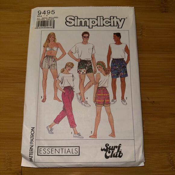 Vintage 1989 Simplicity Womens pattern 9495 Size XS-L uncut - Picture 1 of 6